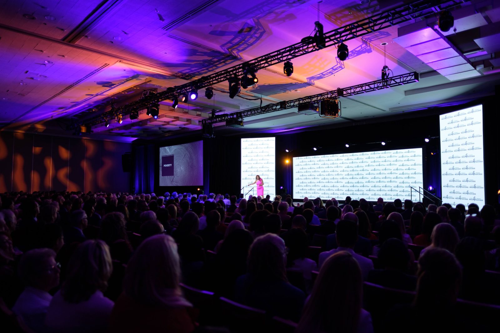 Dr. Dalal Akoury speaking on stage to a 2,000-person audience about Western medicine Dr. Dalal Akoury speaking on stage to a 2,000-person audience about Western medicine