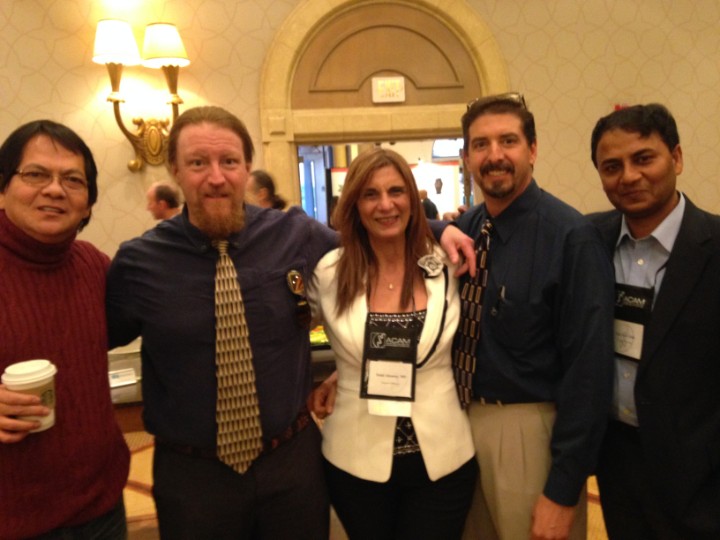 Dr. Dalal Akoury with fellow physicians at an ACAM conference